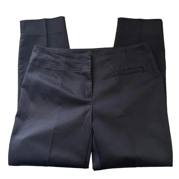 Ricki’s Slim Fit Ankle Slit Cropped Pants Cotton Sateen Black Size 0 - Picture 16 of 16